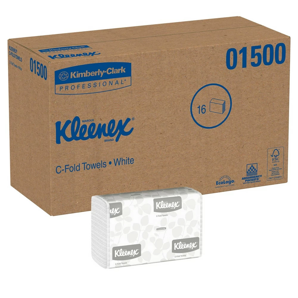 Promo ⭐ Kimberly Clark Kleenex® 13-3/20 in. C-Fold Towel in White (Case of 16) 👍 - Image 4