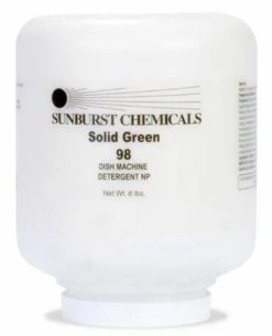 Best reviews of 🥰 Sunburst Chemicals Solid Green 98 8 lb. Dish Machine Detergent (Case of 4) 😍