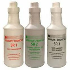 New ❤️ Sunburst Chemicals 28 oz. Stain Remover Starter Kit (Case of 4) ⭐