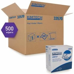 Discount 😍 Kimberly Clark Kimtex® 8-4/5 x 16-4/5 in. Lint Free Pop Up Towel in Blue (Box of 100, Case of 5 Boxes) 🎁
