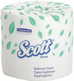 Hot Sale ✨ Kimberly Clark Scott® 605-Sheet 4 in. Standard Roll Bathroom Tissue in White (Case of 20) 🎁