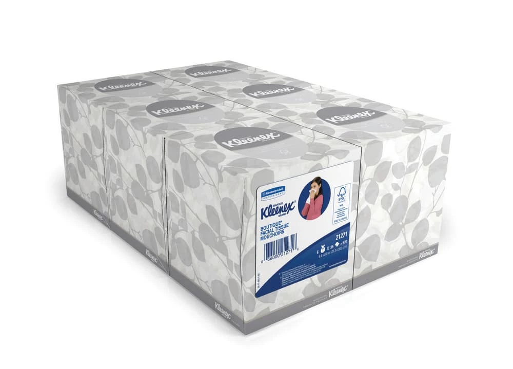 New 💯 Kimberly Clark Kleenex® 8-1/5 in. Facial Tissue in White 🎉