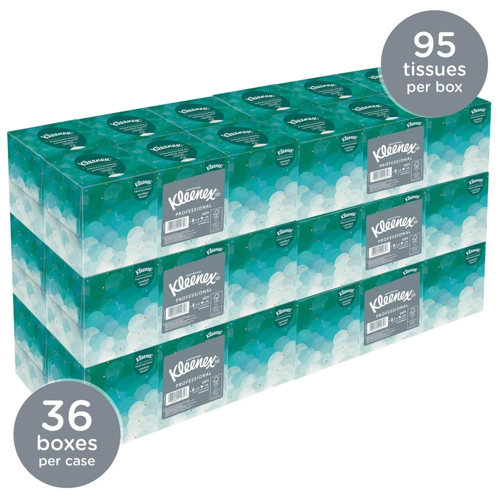 New 💯 Kimberly Clark Kleenex® 8-1/5 in. Facial Tissue in White 🎉 - Image 4