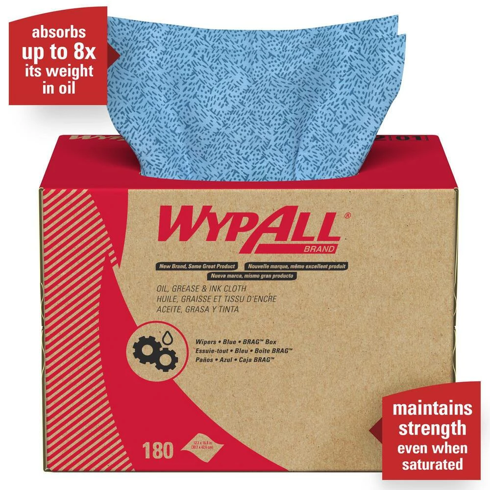 Budget 🎉 Kimberly Clark Kimtex® 12-1/10 x 16-4/5 in. Wiper in Blue (Case of 180) 💯 - Image 3