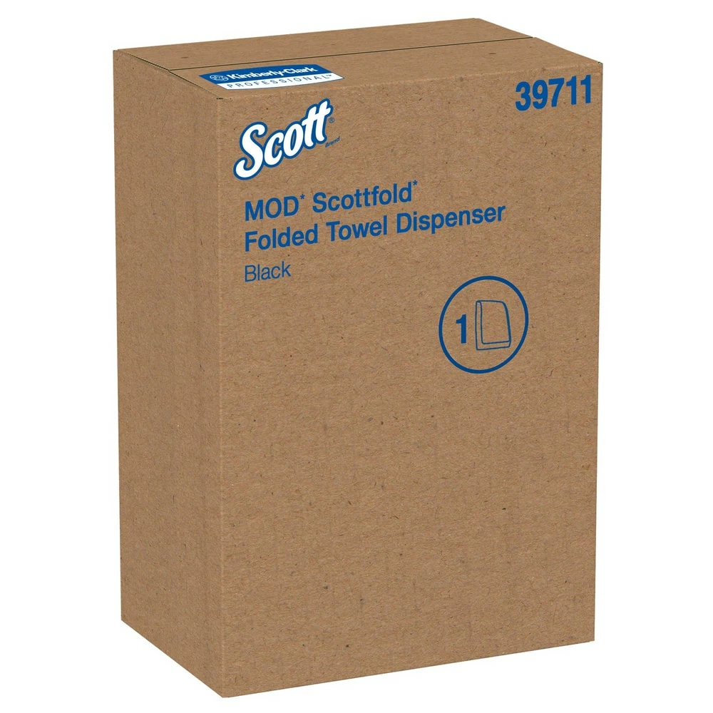 Hot Sale 🥰 Kimberly Clark MOD® Scottfold® Plastic Folded Towel Dispenser in Black ✨ - Image 4