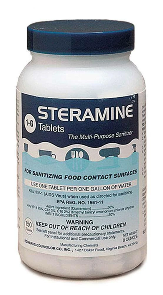 Outlet β Sunburst Chemicals 150 Tablets Steramine (Case of 6) π