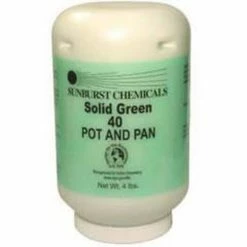 New 🤩 Sunburst Chemicals Solid Green 40 4 lb. Pot and Pan Detergent 🔔