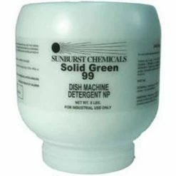 Best Sale 🔔 Sunburst Chemicals Solid Green 99 8 lb. Dish Machine Detergent (Case of 4) 💯